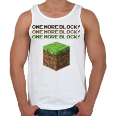 PRINTFASHION Minecraft Block - Férfi atléta - Fehér