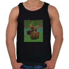 PRINTFASHION Minecraft Capybara - Férfi atléta - Fekete atléta, trikó