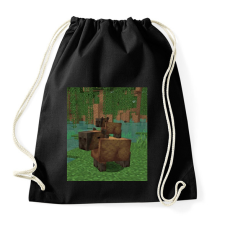 PRINTFASHION Minecraft Capybara - Sportzsák, Tornazsák - Fekete tornazsák