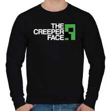 PRINTFASHION Minecraft - Creeper Face - Férfi pulóver - Fekete férfi pulóver, kardigán