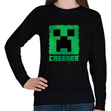PRINTFASHION Minecraft Creeper - Női pulóver - Fekete női pulóver, kardigán