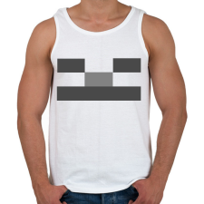 PRINTFASHION Minecraft csontváz - Férfi atléta - Fehér atléta, trikó
