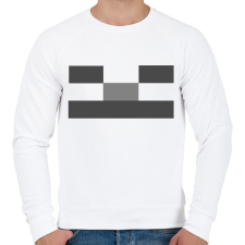 PRINTFASHION Minecraft csontváz - Férfi pulóver - Fehér férfi pulóver, kardigán