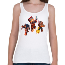 PRINTFASHION Minecraft Dungeons Karakterek - Női atléta - Fehér női trikó