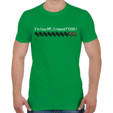 PRINTFASHION Minecraft életerő - Férfi póló - Zöld