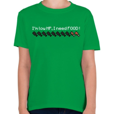 PRINTFASHION Minecraft életerő - Gyerek póló - Zöld gyerek póló