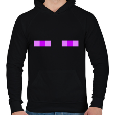 PRINTFASHION Minecraft enderman - Férfi kapucnis pulóver - Fekete férfi pulóver, kardigán