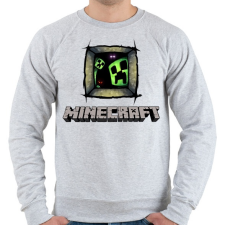 PRINTFASHION Minecraft - Férfi pulóver - Sport szürke férfi pulóver, kardigán