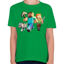 PRINTFASHION Minecraft - Gyerek póló - Zöld gyerek póló