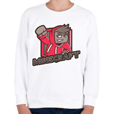 PRINTFASHION MINECRAFT - Gyerek pulóver - Fehér gyerek pulóver, kardigán
