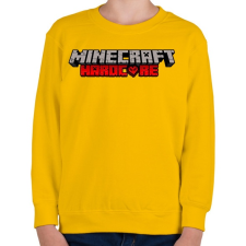PRINTFASHION Minecraft Hardcore - Gyerek pulóver - Sárga gyerek pulóver, kardigán