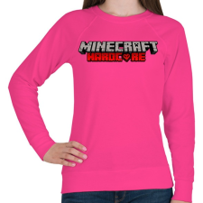 PRINTFASHION Minecraft Hardcore - Női pulóver - Fukszia női pulóver, kardigán