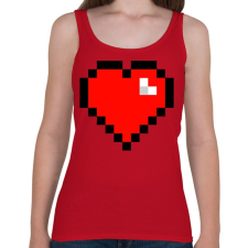 PRINTFASHION Minecraft Hearth - Női atléta - Cseresznyepiros női trikó