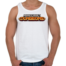 PRINTFASHION Minecraft játékmód - Férfi atléta - Fehér atléta, trikó