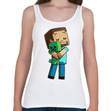 PRINTFASHION Minecraft Love - Női atléta - Fehér