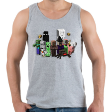 PRINTFASHION minecraft mobok - Férfi atléta - Sport szürke atléta, trikó