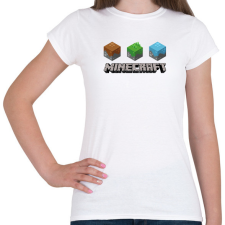 PRINTFASHION Minecraft - Női póló - Fehér női póló