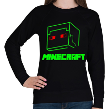 PRINTFASHION Minecraft - Női pulóver - Fekete női pulóver, kardigán