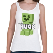 PRINTFASHION Minecraft ölelés - Női atléta - Fehér női trikó