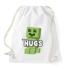 PRINTFASHION Minecraft ölelés - Sportzsák, Tornazsák - Fehér tornazsák