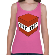 PRINTFASHION Minecraft TNT - Női atléta - Rózsaszín női trikó