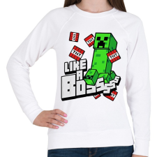 PRINTFASHION Minecraft TNT - Női pulóver - Fehér női pulóver, kardigán