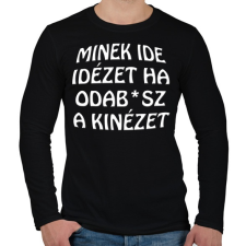 PRINTFASHION Minek ide... - Férfi hosszú ujjú póló - Fekete férfi póló