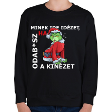 PRINTFASHION Minek ide idézet? - Gyerek pulóver - Fekete