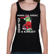 PRINTFASHION Minek ide idézet? - Női atléta - Fekete női trikó