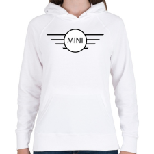 PRINTFASHION Mini - Női kapucnis pulóver - Fehér női pulóver, kardigán