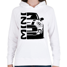 PRINTFASHION Mini - Női kapucnis pulóver - Fehér női pulóver, kardigán