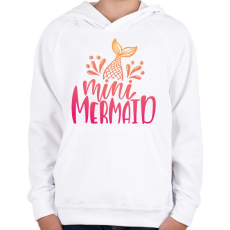 PRINTFASHION Mini sellő - Gyerek kapucnis pulóver - Fehér