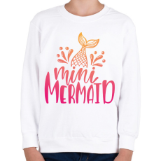 PRINTFASHION Mini sellő - Gyerek pulóver - Fehér