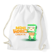 PRINTFASHION mini world - Sportzsák, Tornazsák - Fehér tornazsák