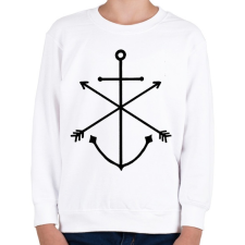 PRINTFASHION Minimal Anchor  - Gyerek pulóver - Fehér gyerek pulóver, kardigán
