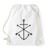 PRINTFASHION Minimal Anchor  - Sportzsák, Tornazsák - Fehér