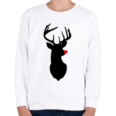 PRINTFASHION Minimal Rudolf - Gyerek pulóver - Fehér