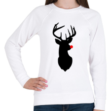PRINTFASHION Minimal Rudolf - Női pulóver - Fehér női pulóver, kardigán