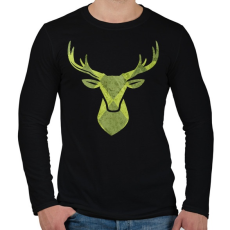 PRINTFASHION Minimal szarvas - Férfi hosszú ujjú póló - Fekete