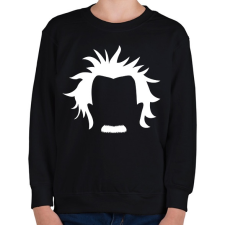 PRINTFASHION Minimalista Einstein - Gyerek pulóver - Fekete gyerek pulóver, kardigán