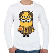 PRINTFASHION Minions - Férfi hosszú ujjú póló - Fehér férfi póló