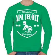 PRINTFASHION Minőségi apajelölt - Férfi pulóver - Zöld férfi pulóver, kardigán