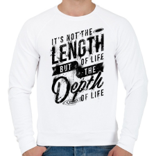 PRINTFASHION Minőségi élet - Férfi pulóver - Fehér férfi pulóver, kardigán