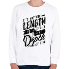PRINTFASHION Minőségi élet - Gyerek pulóver - Fehér