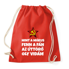 PRINTFASHION MINT A MÓKUS FENN A FÁN - Sportzsák, Tornazsák - Piros tornazsák