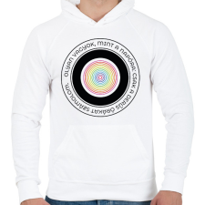 PRINTFASHION Mint a napóra - Férfi kapucnis pulóver - Fehér férfi pulóver, kardigán