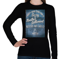 PRINTFASHION Minutemen - Női hosszú ujjú póló - Fekete női póló
