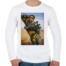 PRINTFASHION Mirage - Apex Legends - Férfi hosszú ujjú póló - Fehér férfi póló