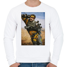 PRINTFASHION Mirage - Apex Legends - Férfi pulóver - Fehér férfi pulóver, kardigán