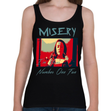 PRINTFASHION misery-hope poster - Női atléta - Fekete